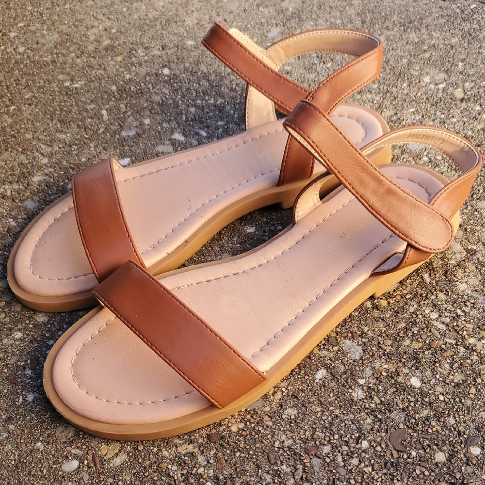 Pandaninjia Gina Brown Strappy Sandals Youth 3 Summer